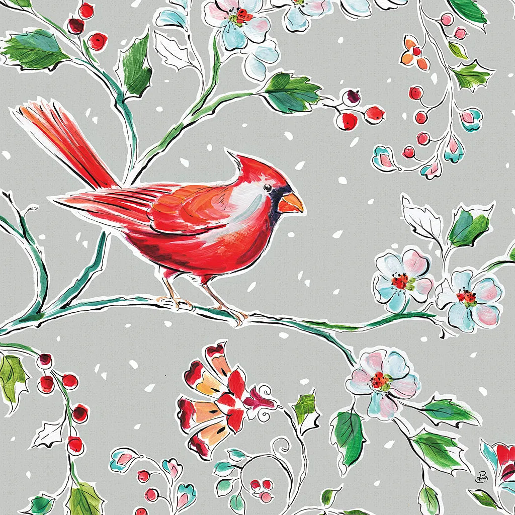 Holiday Wings III by Daphne Brissonnet. SKU 36739a. Archival Giclee Fine art print for wall decor.