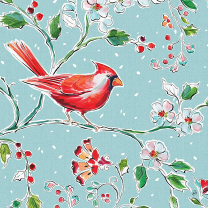 Holiday Wings III Blue by Daphne Brissonnet. SKU 36749a. Archival Giclee Fine art print for wall decor.