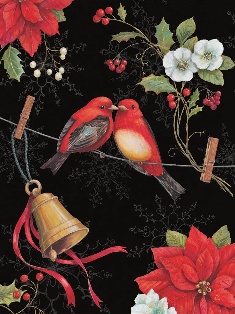 Holiday Wings III Dark by Daphne Brissonnet