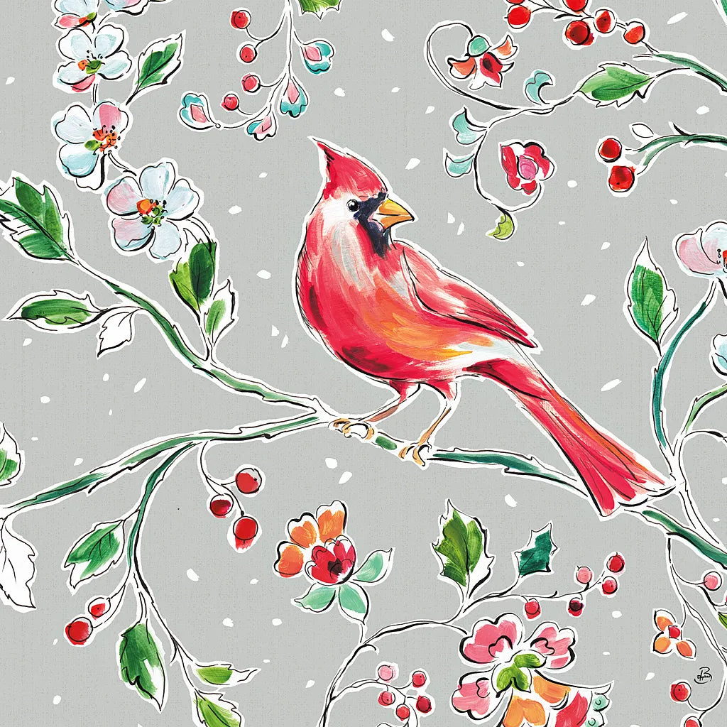 Holiday Wings IV by Daphne Brissonnet. SKU 36740a. Archival Giclee Fine art print for wall decor.