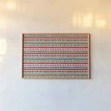 Holiday Wings IX by Daphne Brissonnet. shown as a paper print in a natural frame. Available as a archival giclee rolled canvas, fine art paper, or poster print. SKU 36745i.