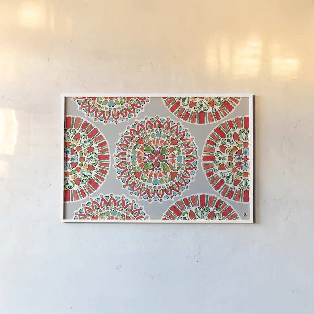 Holiday Wings VII by Daphne Brissonnet. shown as a paper print in a white frame. Available as a archival giclee rolled canvas, fine art paper, or poster print. SKU 36743i.