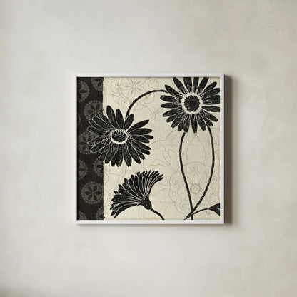 Influence I by Daphne Brissonnet. Shown in a crisp white glass frame for a clean and minimalist style. Available as an archival giclee rolled canvas, fine art paper, or poster print. SKU 6566a.