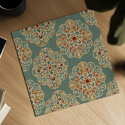 Kolam IE by Daphne Brissonnet. Shown as a detailed flat fine art print, highlighting archival giclee quality. Available as an archival giclee rolled canvas, fine art paper, or poster print. SKU 24919a.