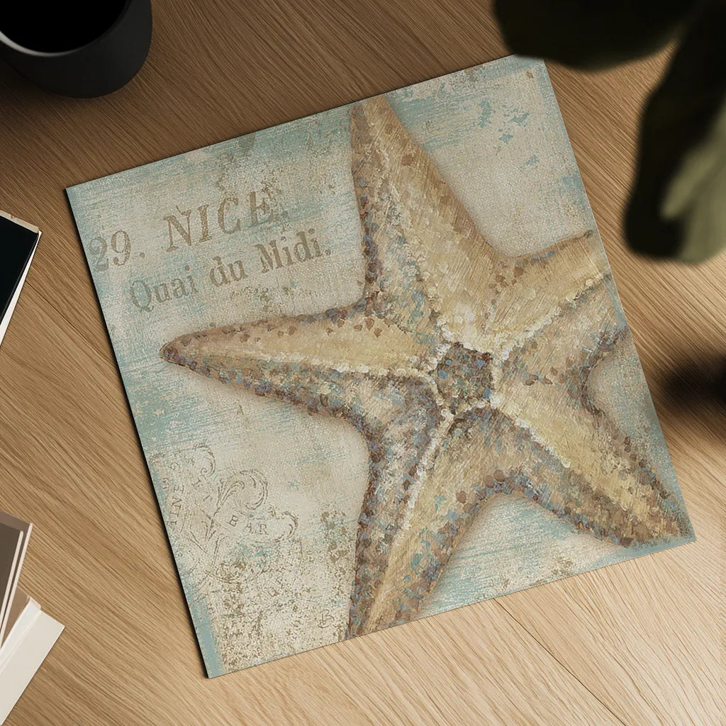 La Plage II by Daphne Brissonnet. Shown as a detailed flat fine art print, highlighting archival giclee quality. Available as an archival giclee rolled canvas, fine art paper, or poster print. SKU 1682a.