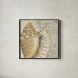 La Plage III by Daphne Brissonnet. Shown in a sleek black glass frame for a contemporary gallery look. Available as an archival giclee rolled canvas, fine art paper, or poster print. SKU 1683a.