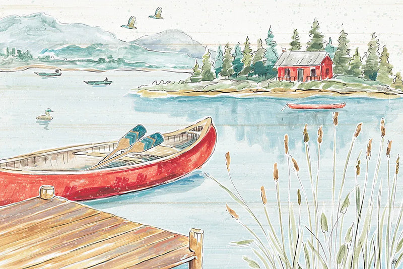 Lake Moments I by Daphne Brissonnet. SKU 38928i. Archival Giclee Fine art print for wall decor.