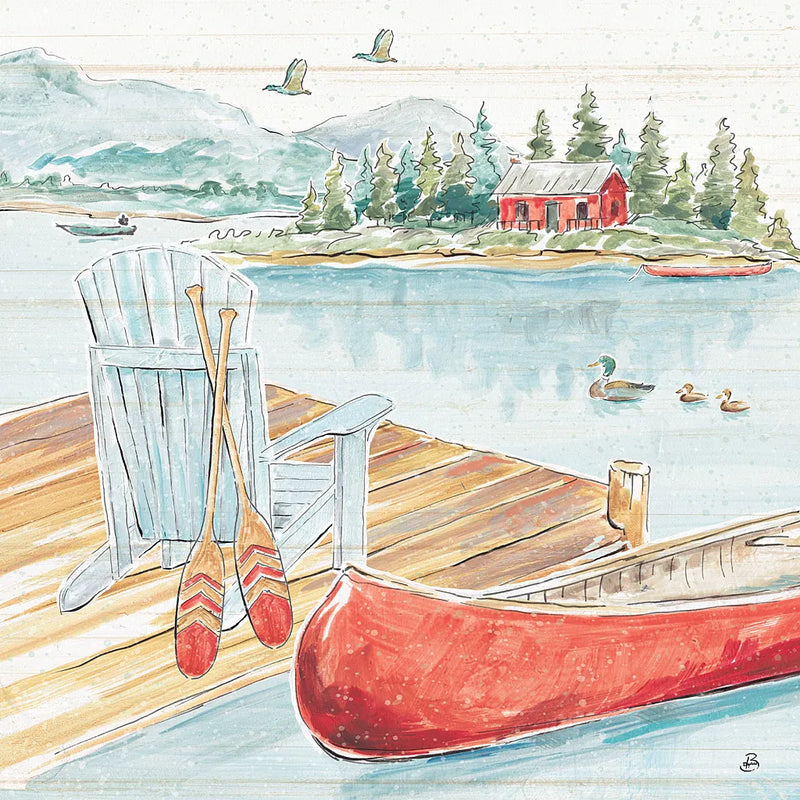 Lake Moments III by Daphne Brissonnet. SKU 38930a. Archival Giclee Fine art print for wall decor.