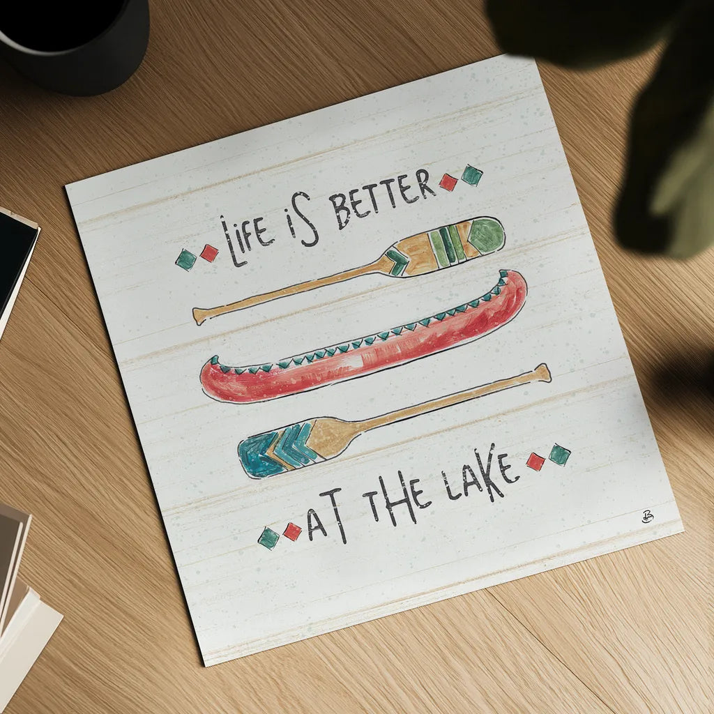 Lake Moments V by Daphne Brissonnet. Shown as a detailed flat fine art print, highlighting archival giclee quality. Available as an archival giclee rolled canvas, fine art paper, or poster print. SKU 38932a.