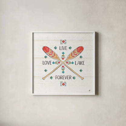 Lake Moments VI by Daphne Brissonnet. Shown in a crisp white glass frame for a clean and minimalist style. Available as an archival giclee rolled canvas, fine art paper, or poster print. SKU 38933a.