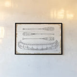 Lake Sketches I by Daphne Brissonnet. shown as a paper print in a black flame. Available as a archival giclee rolled canvas, fine art paper, or poster print. SKU 51279i.