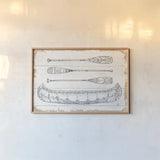 Lake Sketches I by Daphne Brissonnet. shown as a paper print in a natural frame. Available as a archival giclee rolled canvas, fine art paper, or poster print. SKU 51279i.