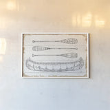 Lake Sketches I by Daphne Brissonnet. shown as a paper print in a white frame. Available as a archival giclee rolled canvas, fine art paper, or poster print. SKU 51279i.