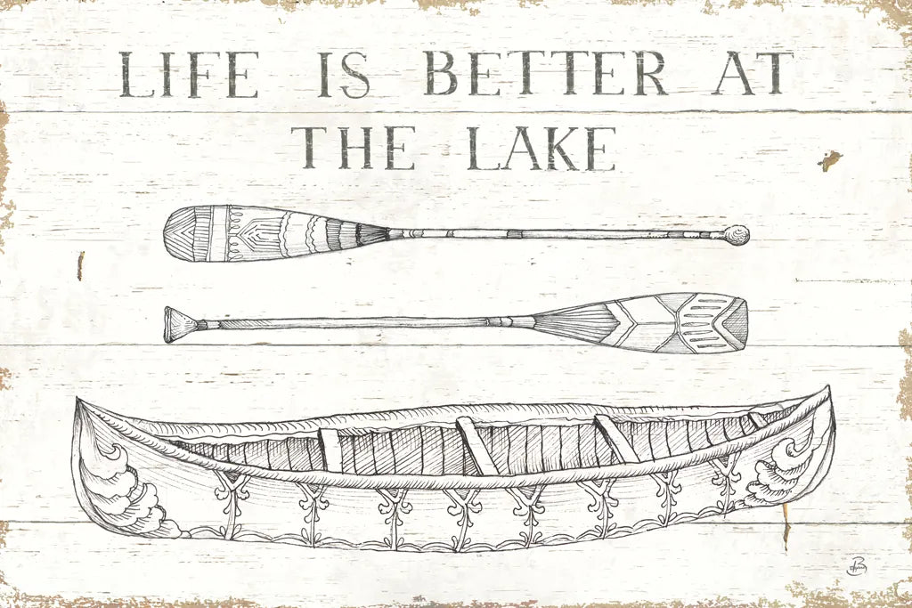 Lake Sketches II by Daphne Brissonnet. SKU 54080i. Archival Giclee Fine art print for wall decor.