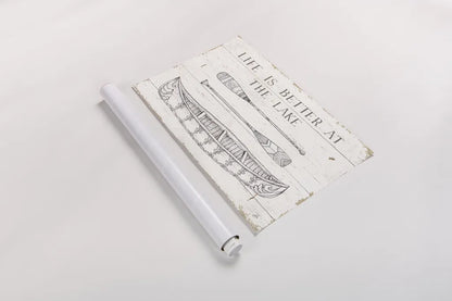 Lake Sketches II by Daphne Brissonnet. shown as a rolled paper print. Available as archival giclee rolled canvas, fine art paper, or poster print. SKU 54080i.