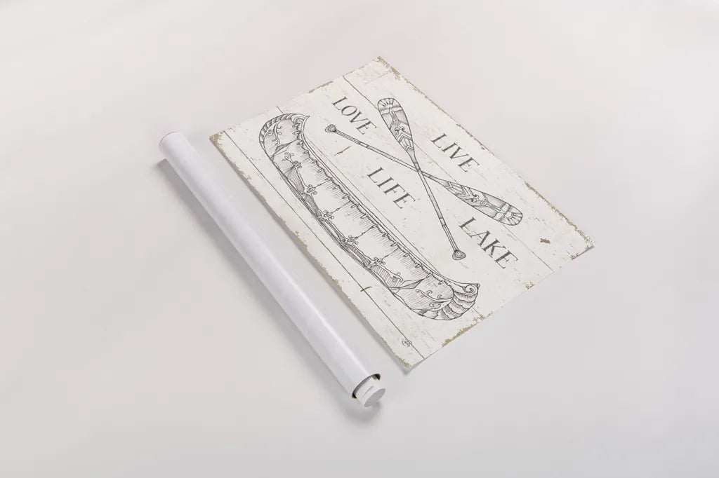 Lake Sketches III by Daphne Brissonnet. shown as a rolled paper print. Available as archival giclee rolled canvas, fine art paper, or poster print. SKU 54081i.