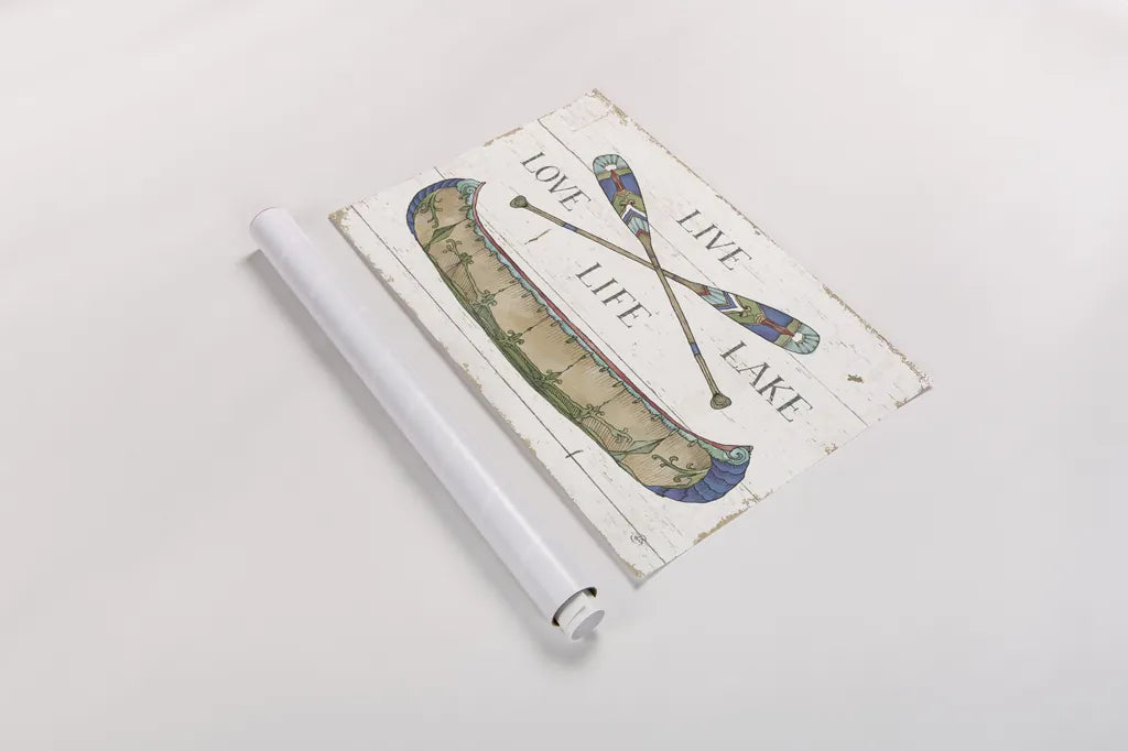 Lake Sketches III Color by Daphne Brissonnet. shown as a rolled paper print. Available as archival giclee rolled canvas, fine art paper, or poster print. SKU 56855i.