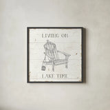 Lake Sketches IV by Daphne Brissonnet. Shown in a sleek black glass frame for a contemporary gallery look. Available as an archival giclee rolled canvas, fine art paper, or poster print. SKU 54082a.