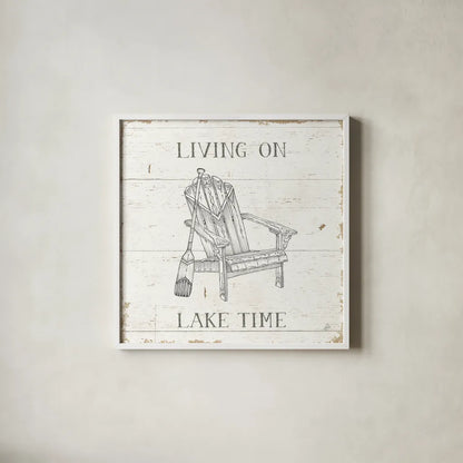 Lake Sketches IV by Daphne Brissonnet. Shown in a crisp white glass frame for a clean and minimalist style. Available as an archival giclee rolled canvas, fine art paper, or poster print. SKU 54082a.