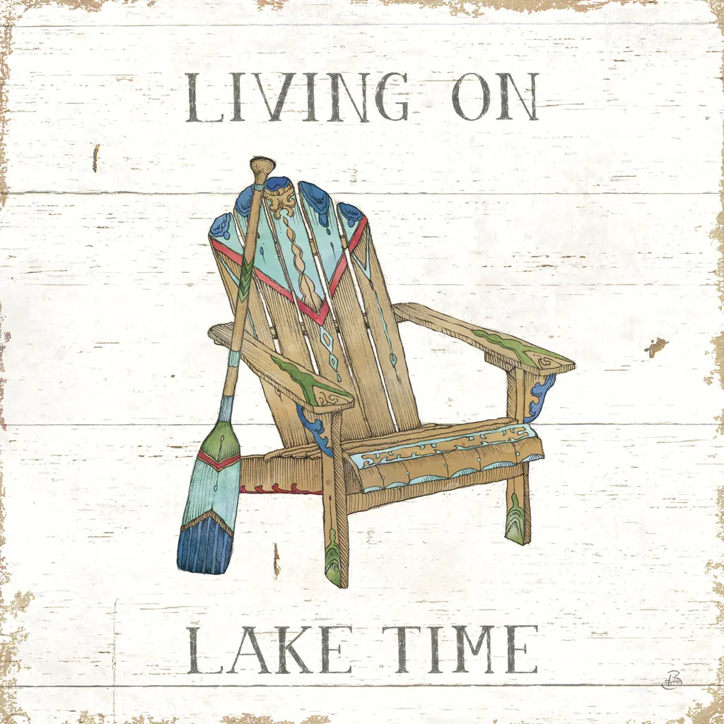 Lake Sketches IV Color by Daphne Brissonnet. SKU 56856a. Archival Giclee Fine art print for wall decor.