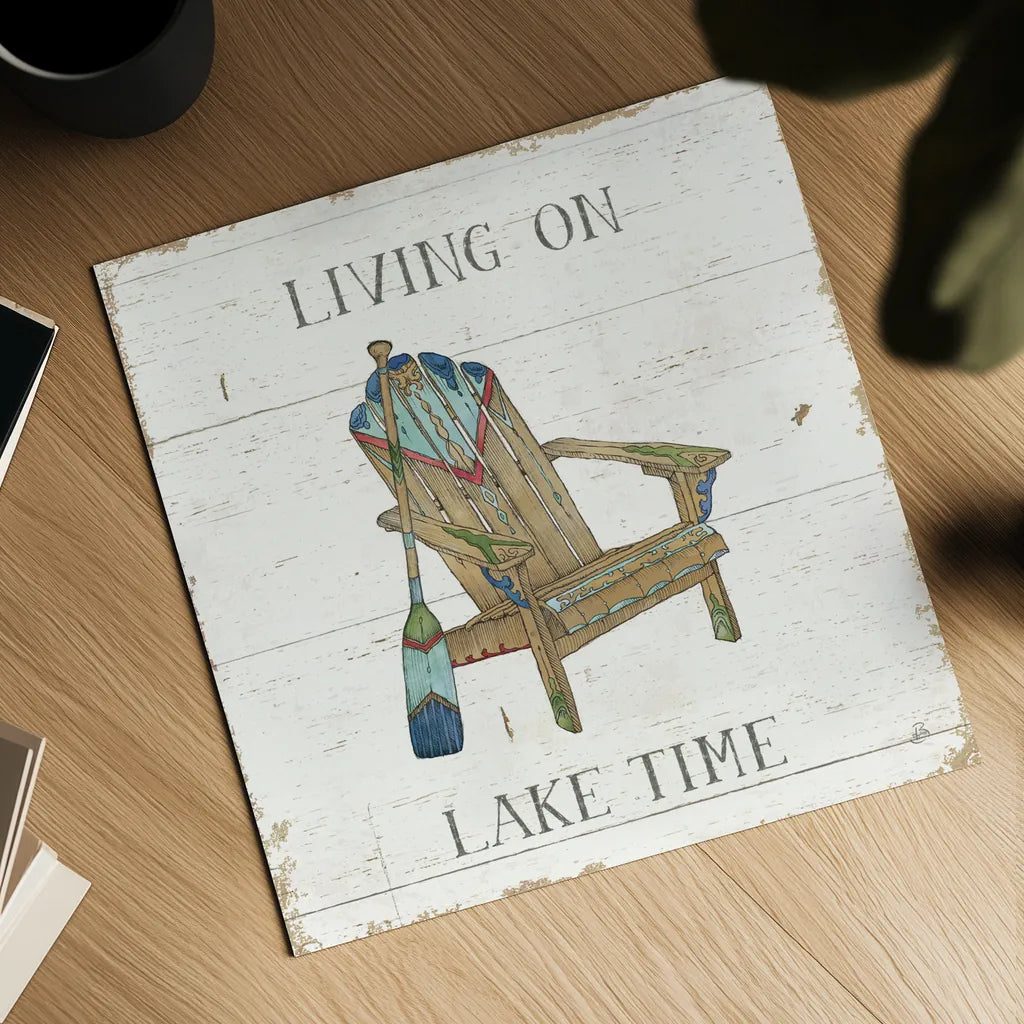 Lake Sketches IV Color by Daphne Brissonnet. Shown as a detailed flat fine art print, highlighting archival giclee quality. Available as an archival giclee rolled canvas, fine art paper, or poster print. SKU 56856a.