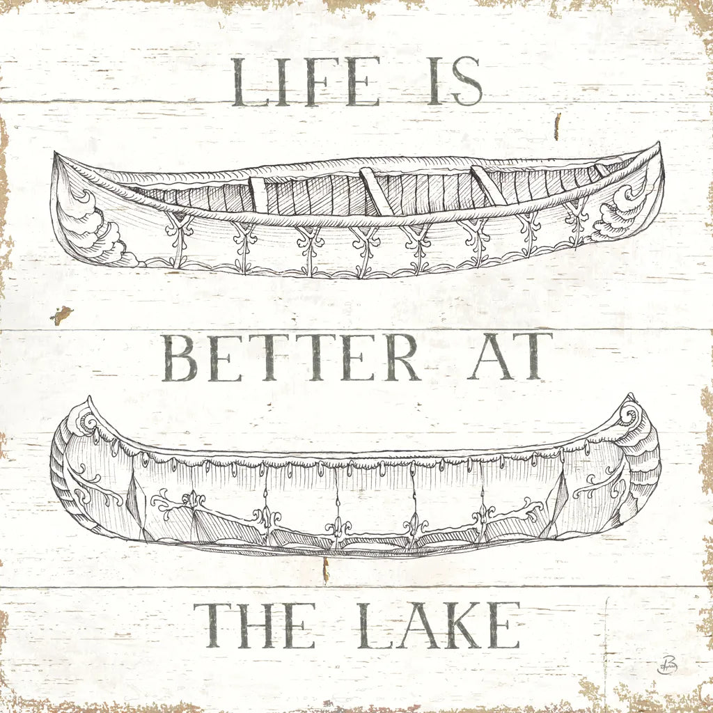 Lake Sketches V by Daphne Brissonnet. SKU 54083a. Archival Giclee Fine art print for wall decor.