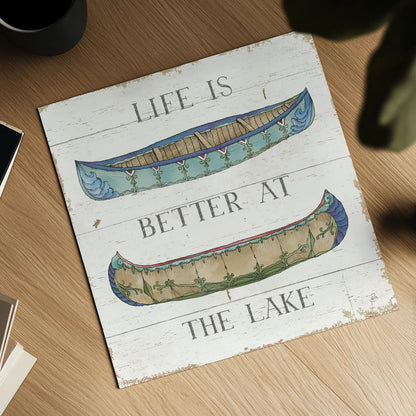 Lake Sketches V Color by Daphne Brissonnet. Shown as a detailed flat fine art print, highlighting archival giclee quality. Available as an archival giclee rolled canvas, fine art paper, or poster print. SKU 56857a.