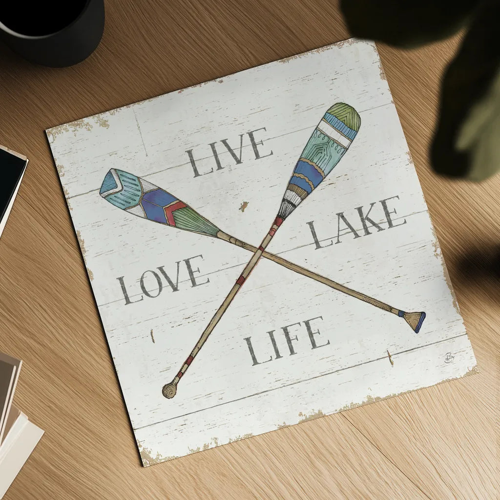 Lake Sketches VI Color by Daphne Brissonnet. Shown as a detailed flat fine art print, highlighting archival giclee quality. Available as an archival giclee rolled canvas, fine art paper, or poster print. SKU 56858a.