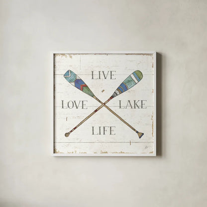 Lake Sketches VI Color by Daphne Brissonnet. Shown in a crisp white glass frame for a clean and minimalist style. Available as an archival giclee rolled canvas, fine art paper, or poster print. SKU 56858a.