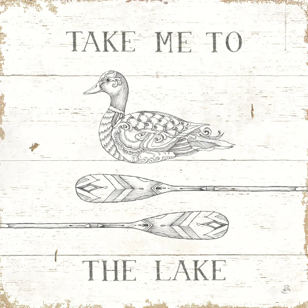 Lake Sketches VII by Daphne Brissonnet. SKU 54085a. Archival Giclee Fine art print for wall decor.