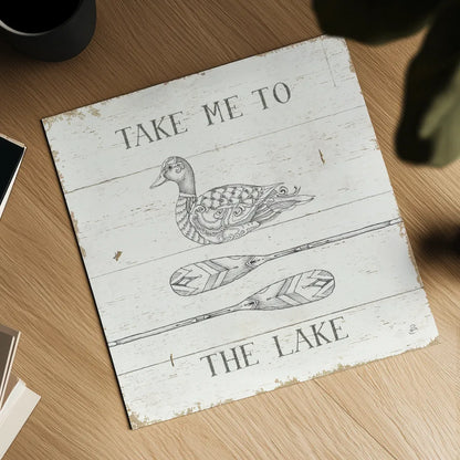 Lake Sketches VII by Daphne Brissonnet. Shown as a detailed flat fine art print, highlighting archival giclee quality. Available as an archival giclee rolled canvas, fine art paper, or poster print. SKU 54085a.