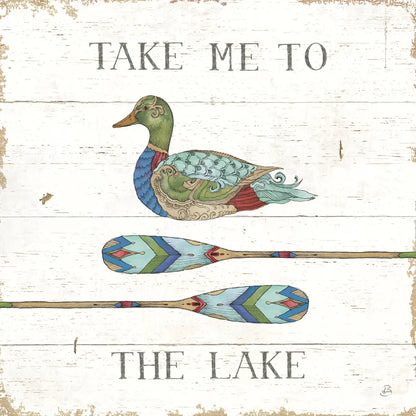 Lake Sketches VII Color by Daphne Brissonnet. SKU 56859a. Archival Giclee Fine art print for wall decor.