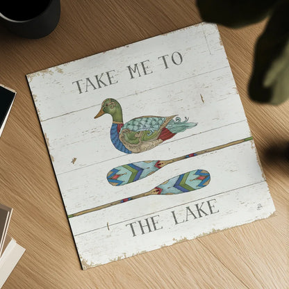 Lake Sketches VII Color by Daphne Brissonnet. Shown as a detailed flat fine art print, highlighting archival giclee quality. Available as an archival giclee rolled canvas, fine art paper, or poster print. SKU 56859a.