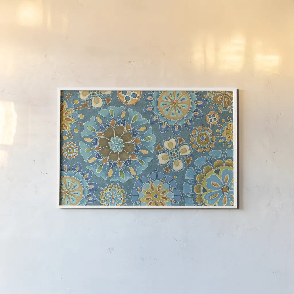 Love Tales XVIII by Daphne Brissonnet. shown as a paper print in a white frame. Available as a archival giclee rolled canvas, fine art paper, or poster print. SKU 30264i.