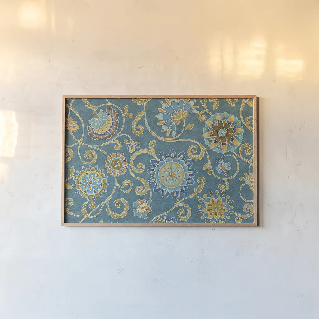 Love Tales XXII by Daphne Brissonnet. shown as a paper print in a natural frame. Available as a archival giclee rolled canvas, fine art paper, or poster print. SKU 30268i.