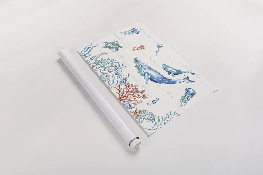 Maritime I by Daphne Brissonnet. shown as a rolled paper print. Available as archival giclee rolled canvas, fine art paper, or poster print. SKU 35199i.