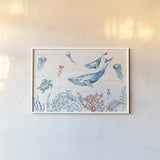 Maritime I by Daphne Brissonnet. shown as a paper print in a white frame. Available as a archival giclee rolled canvas, fine art paper, or poster print. SKU 35199i.