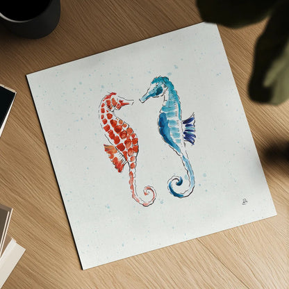 Maritime IX by Daphne Brissonnet. Shown as a detailed flat fine art print, highlighting archival giclee quality. Available as an archival giclee rolled canvas, fine art paper, or poster print. SKU 35207a.