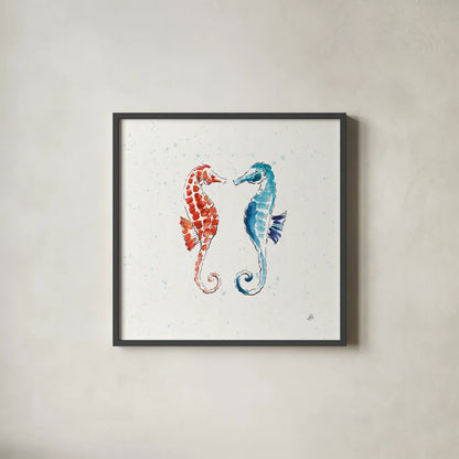 Maritime IX by Daphne Brissonnet. Shown in a sleek black glass frame for a contemporary gallery look. Available as an archival giclee rolled canvas, fine art paper, or poster print. SKU 35207a.