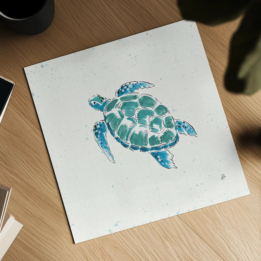 Maritime VII by Daphne Brissonnet. Shown as a detailed flat fine art print, highlighting archival giclee quality. Available as an archival giclee rolled canvas, fine art paper, or poster print. SKU 35205a.