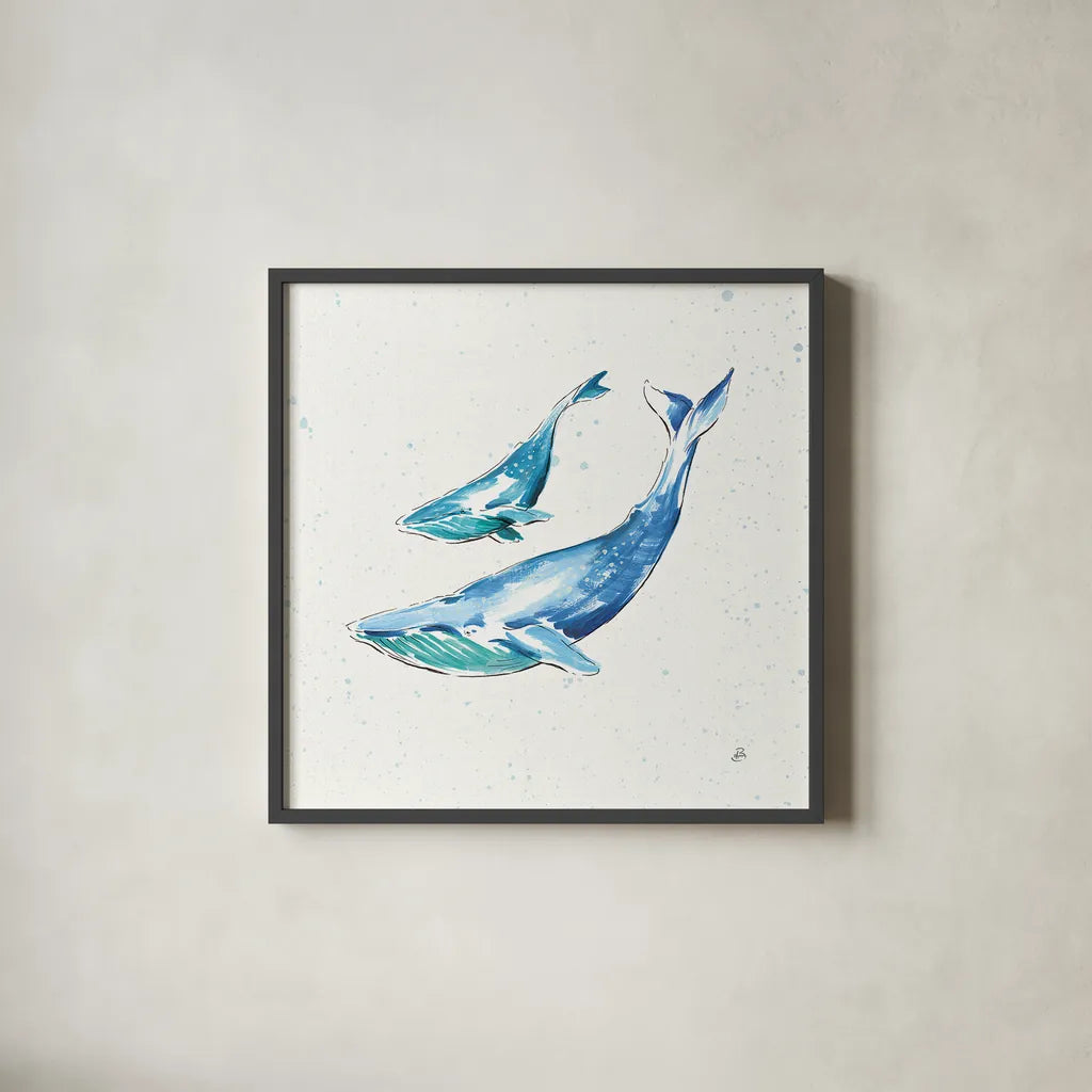 Maritime VIII by Daphne Brissonnet. Shown in a sleek black glass frame for a contemporary gallery look. Available as an archival giclee rolled canvas, fine art paper, or poster print. SKU 35206a.