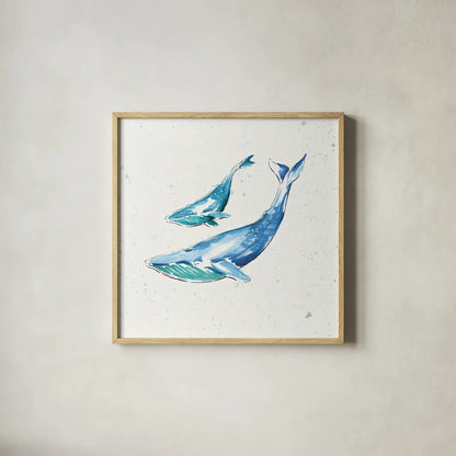 Maritime VIII by Daphne Brissonnet. Shown in a natural wood glass frame for a timeless modern aesthetic. Available as an archival giclee rolled canvas, fine art paper, or poster print. SKU 35206a.