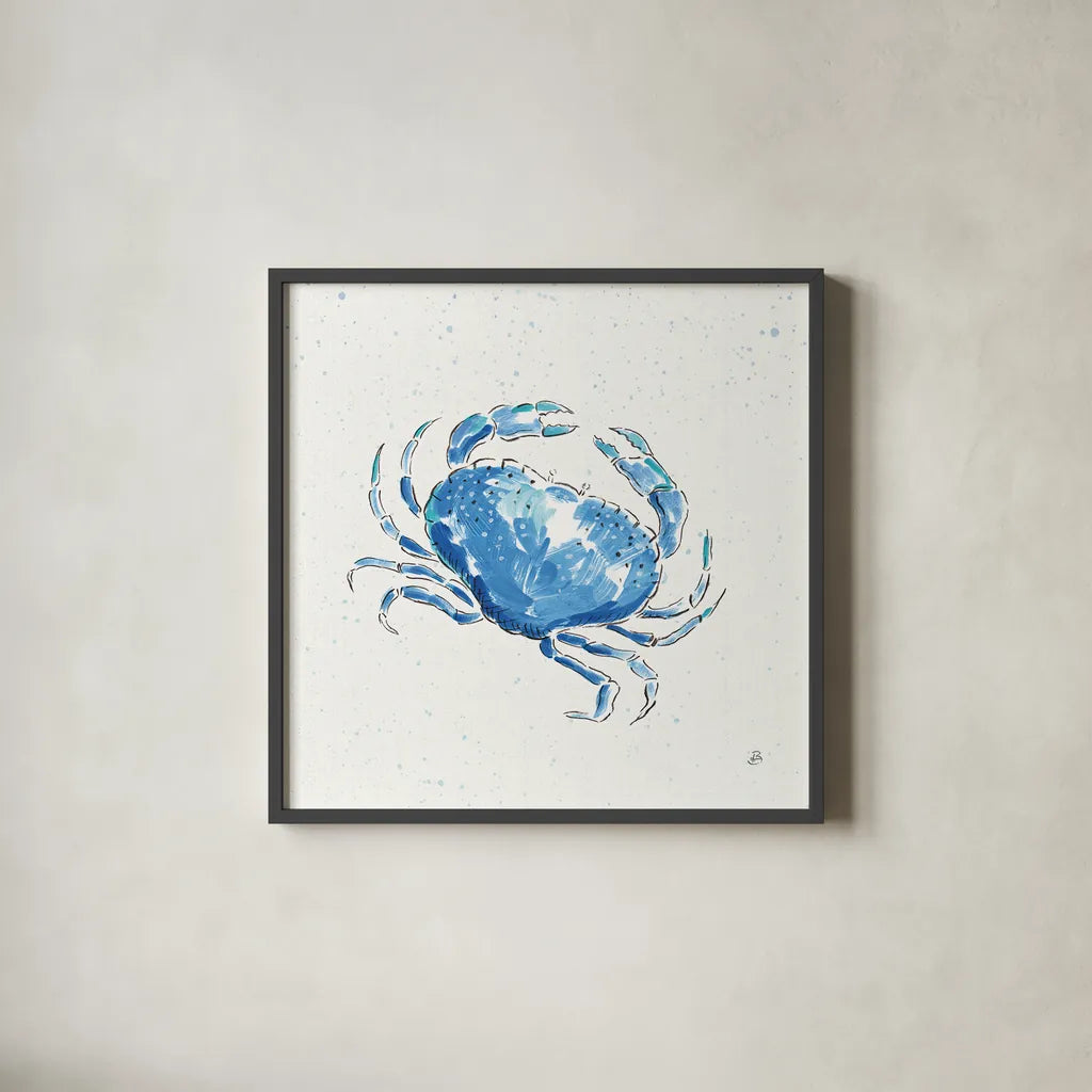 Maritime X by Daphne Brissonnet. Shown in a sleek black glass frame for a contemporary gallery look. Available as an archival giclee rolled canvas, fine art paper, or poster print. SKU 35208a.