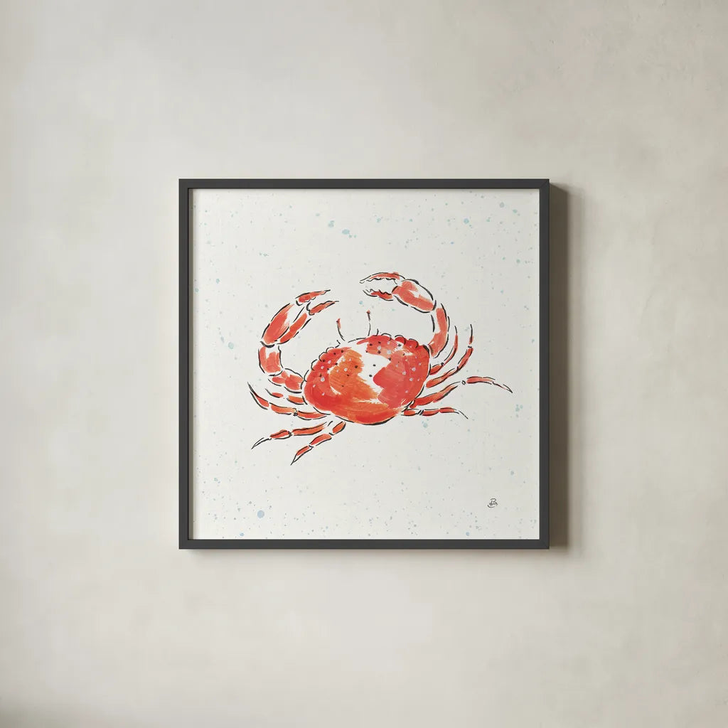 Maritime XI by Daphne Brissonnet. Shown in a sleek black glass frame for a contemporary gallery look. Available as an archival giclee rolled canvas, fine art paper, or poster print. SKU 35209a.