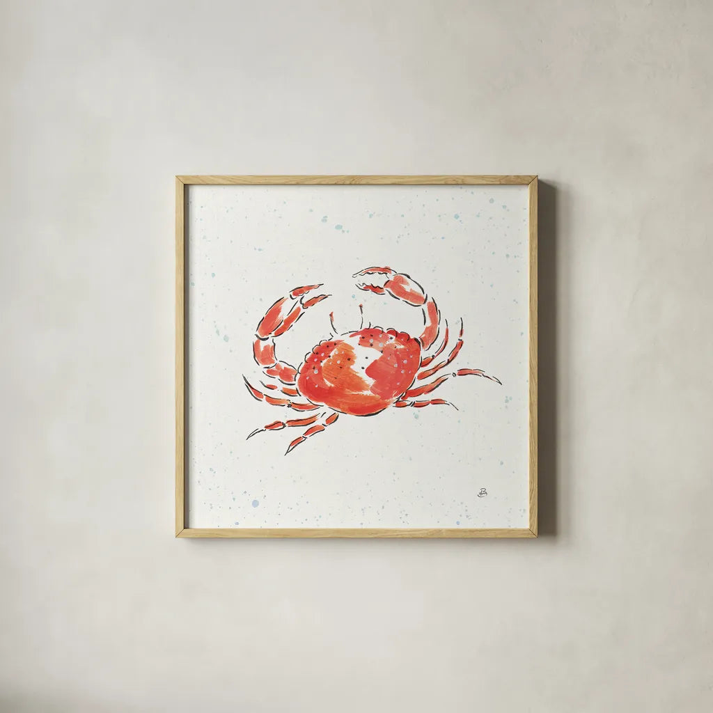 Maritime XI by Daphne Brissonnet. Shown in a natural wood glass frame for a timeless modern aesthetic. Available as an archival giclee rolled canvas, fine art paper, or poster print. SKU 35209a.