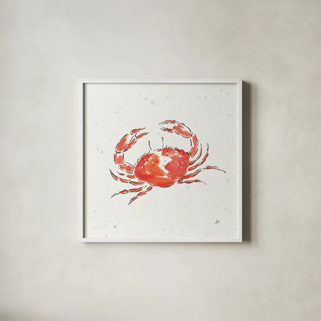 Maritime XI by Daphne Brissonnet. Shown in a crisp white glass frame for a clean and minimalist style. Available as an archival giclee rolled canvas, fine art paper, or poster print. SKU 35209a.