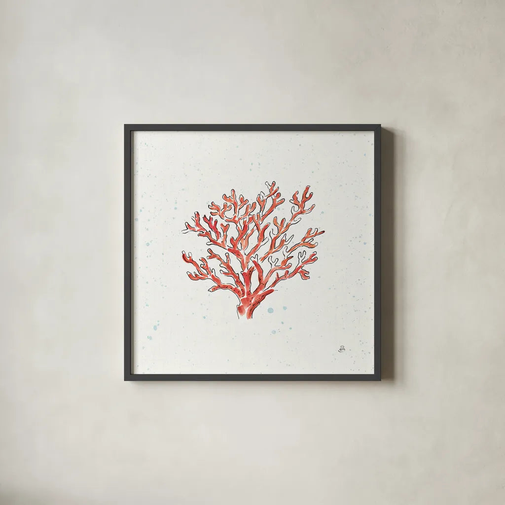 Maritime XIII by Daphne Brissonnet. Shown in a sleek black glass frame for a contemporary gallery look. Available as an archival giclee rolled canvas, fine art paper, or poster print. SKU 35211a.