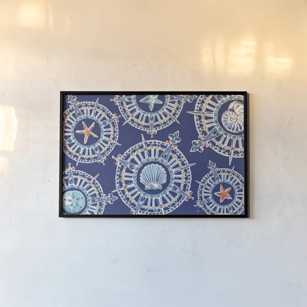 Maritime XIV by Daphne Brissonnet. shown as a paper print in a black flame. Available as a archival giclee rolled canvas, fine art paper, or poster print. SKU 35212i.