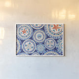 Maritime XV by Daphne Brissonnet. shown as a paper print in a white frame. Available as a archival giclee rolled canvas, fine art paper, or poster print. SKU 35213i.