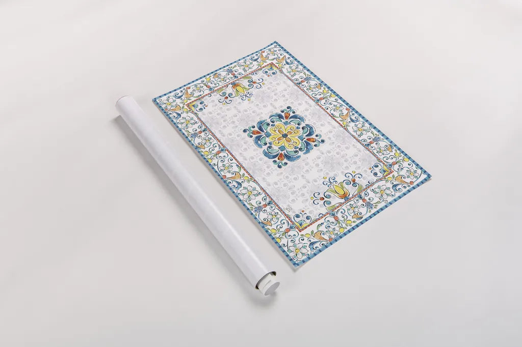 Mediterranean Breeze III by Daphne Brissonnet. shown as a rolled paper print. Available as archival giclee rolled canvas, fine art paper, or poster print. SKU 45719i.